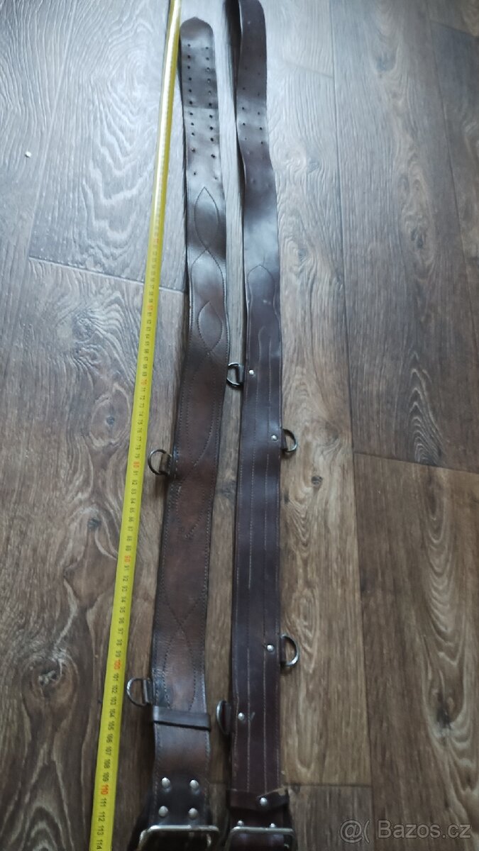 Pásky kožené 2 kusy