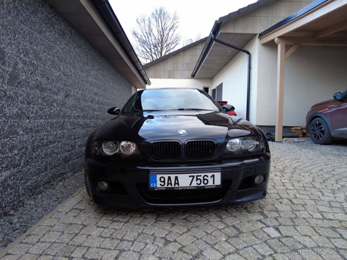 BMW M3 E46, EU, manuál, rok 2001, 204.000km
