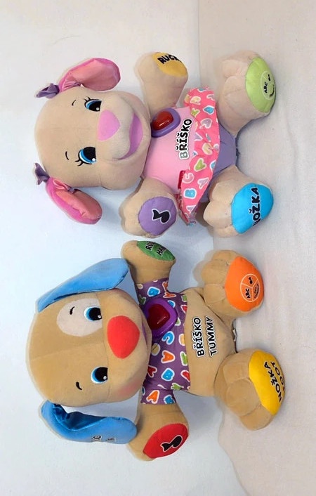 Plyšový mluvící interaktivní pejsek a pejsková Fisher Price