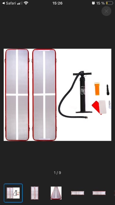 Airtrack Stormred AirTrack Red 400 cm (nafukovací žíněnka)