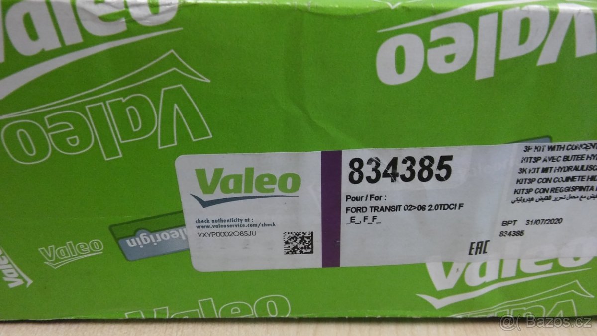 spojková sada ford transit valeo 834385