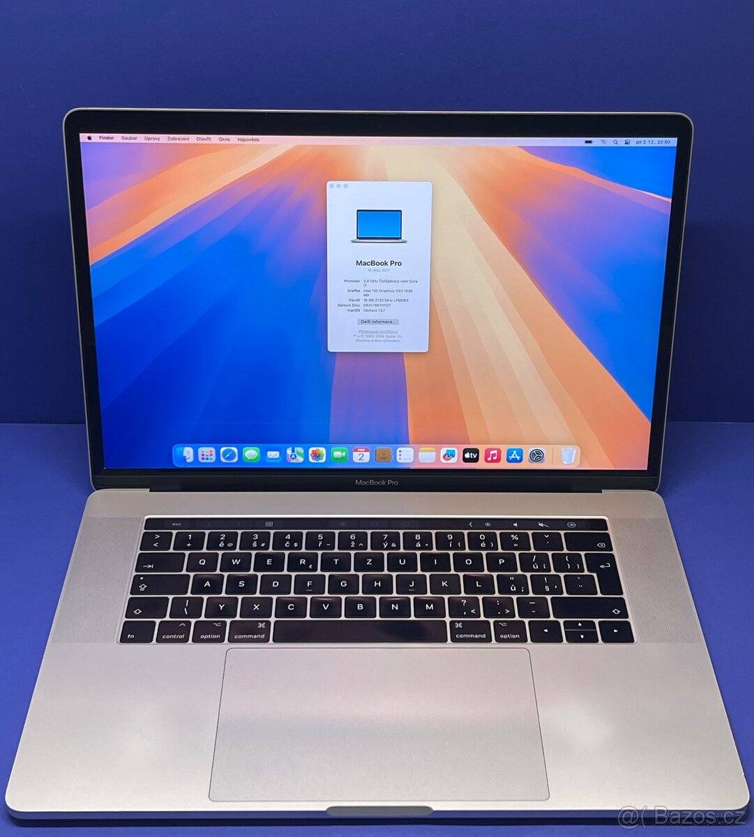 MacBook Pro 15” 2017/16GB RAM/Intel i7/256GB SSD/ Záruka