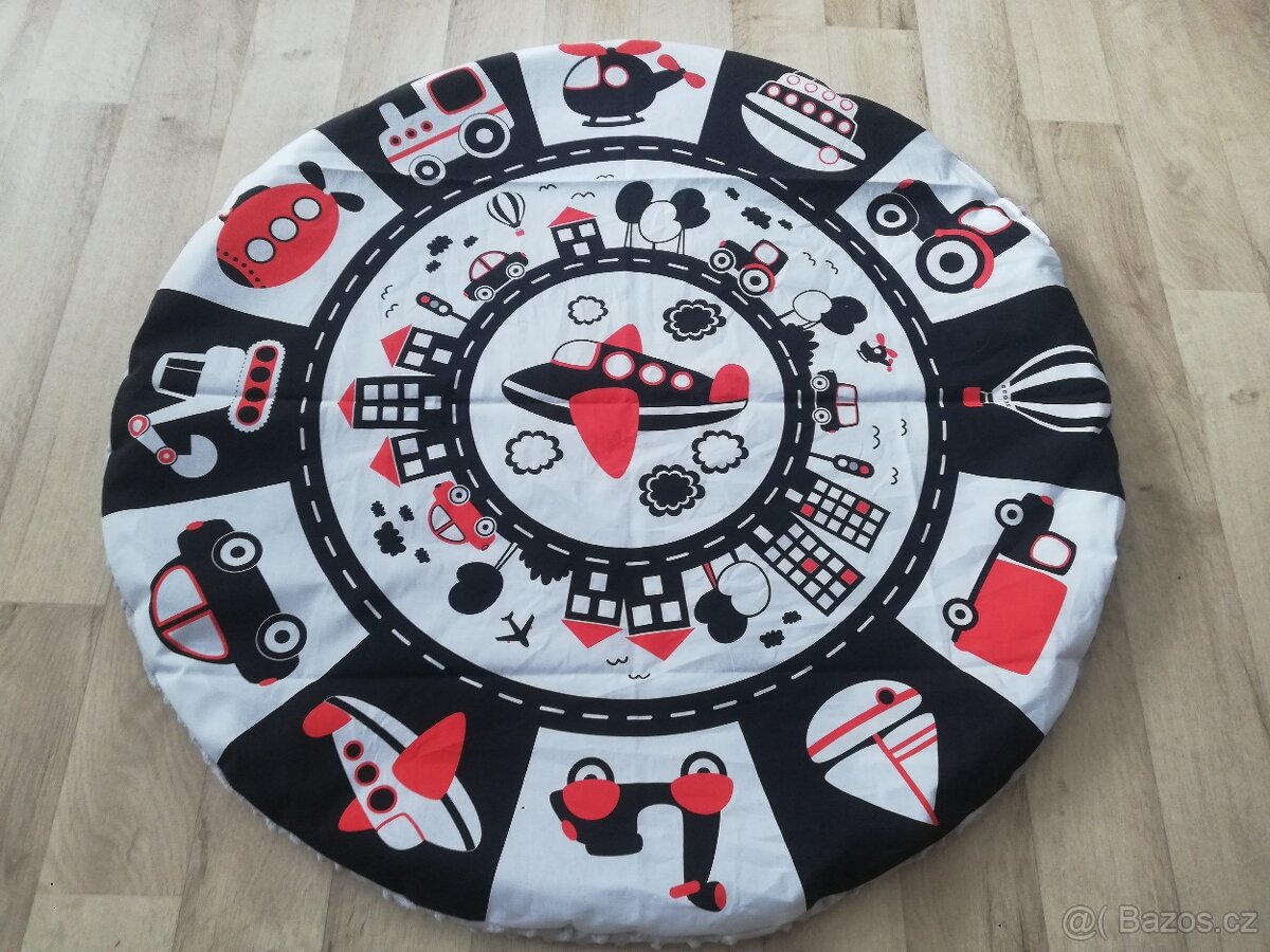 velká kruhová deka letadlo 90cm