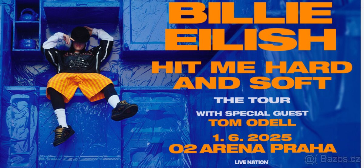 Billie Eilish prodám 3 vstupenky na stání 2