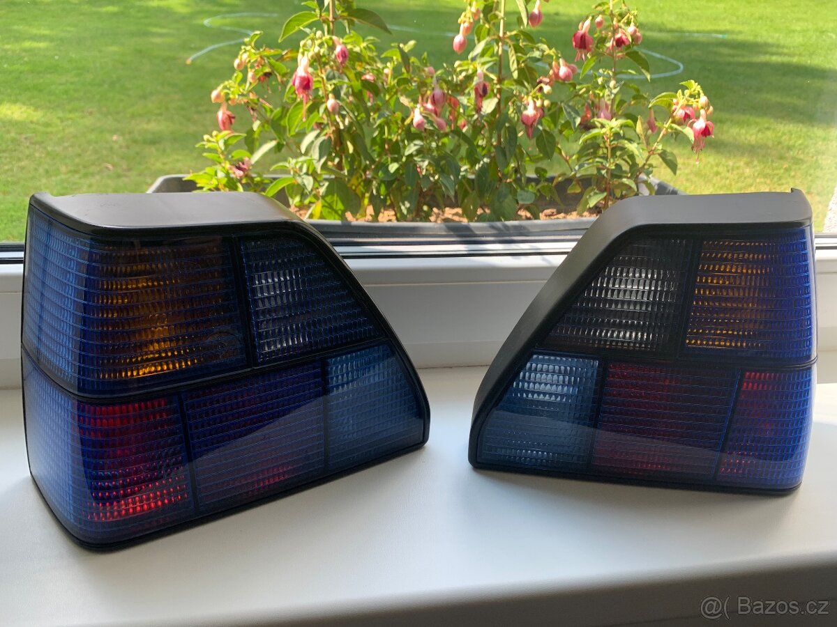 Golf mk2 Hella magic color zadní světla (blue modrý modrá)