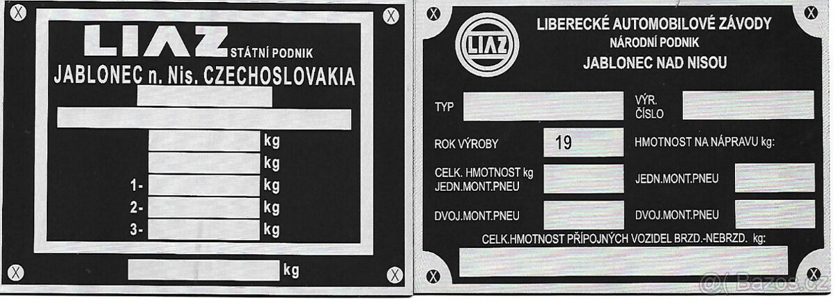 Štítky na Liaz, ZTS, Zetor