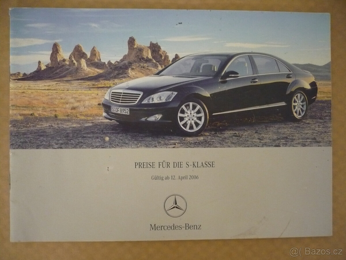 Prospekt Mercedes S-Klasse W221, ceník