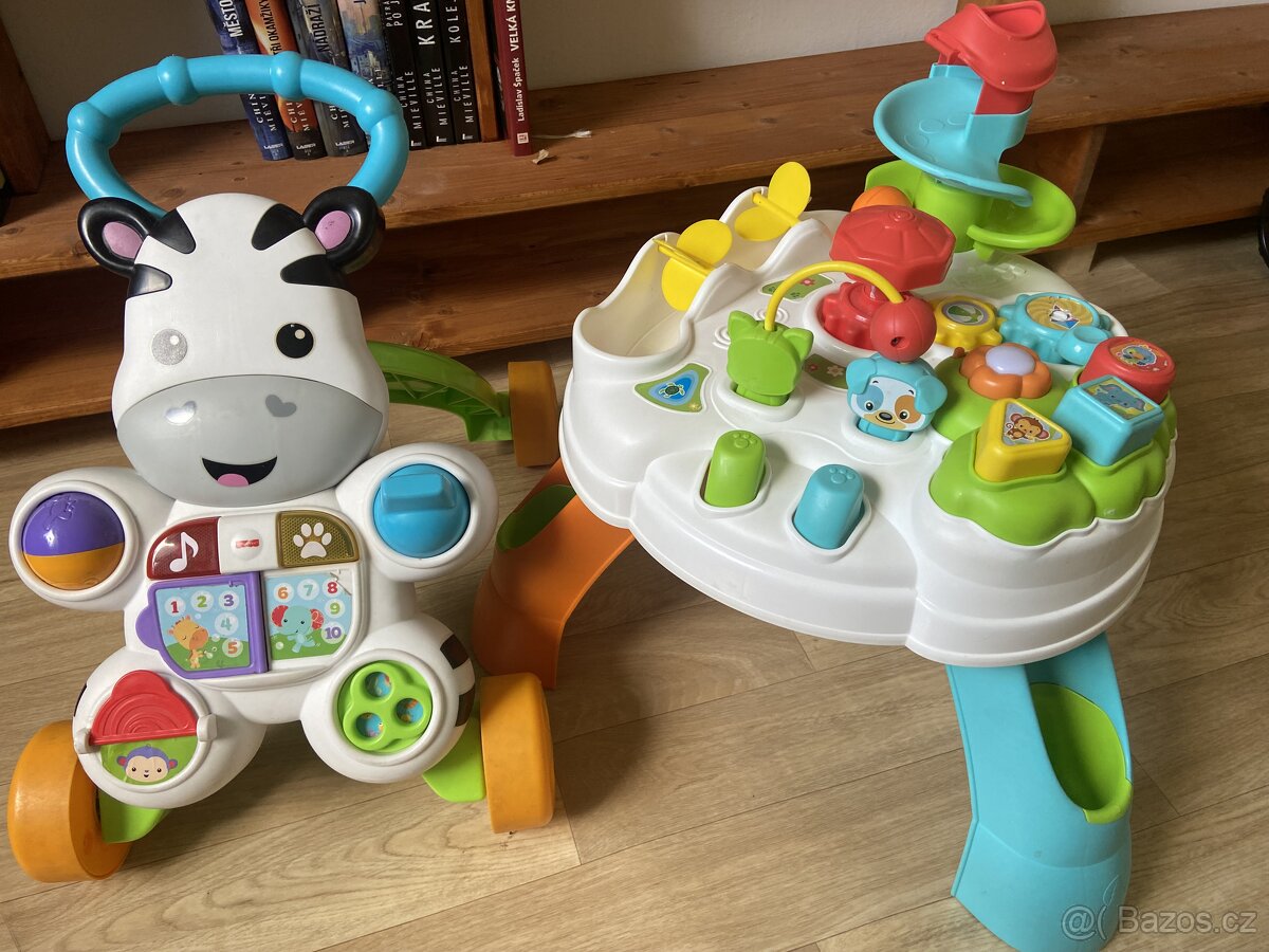 Hrací stoleček a chodítko Fisher Price