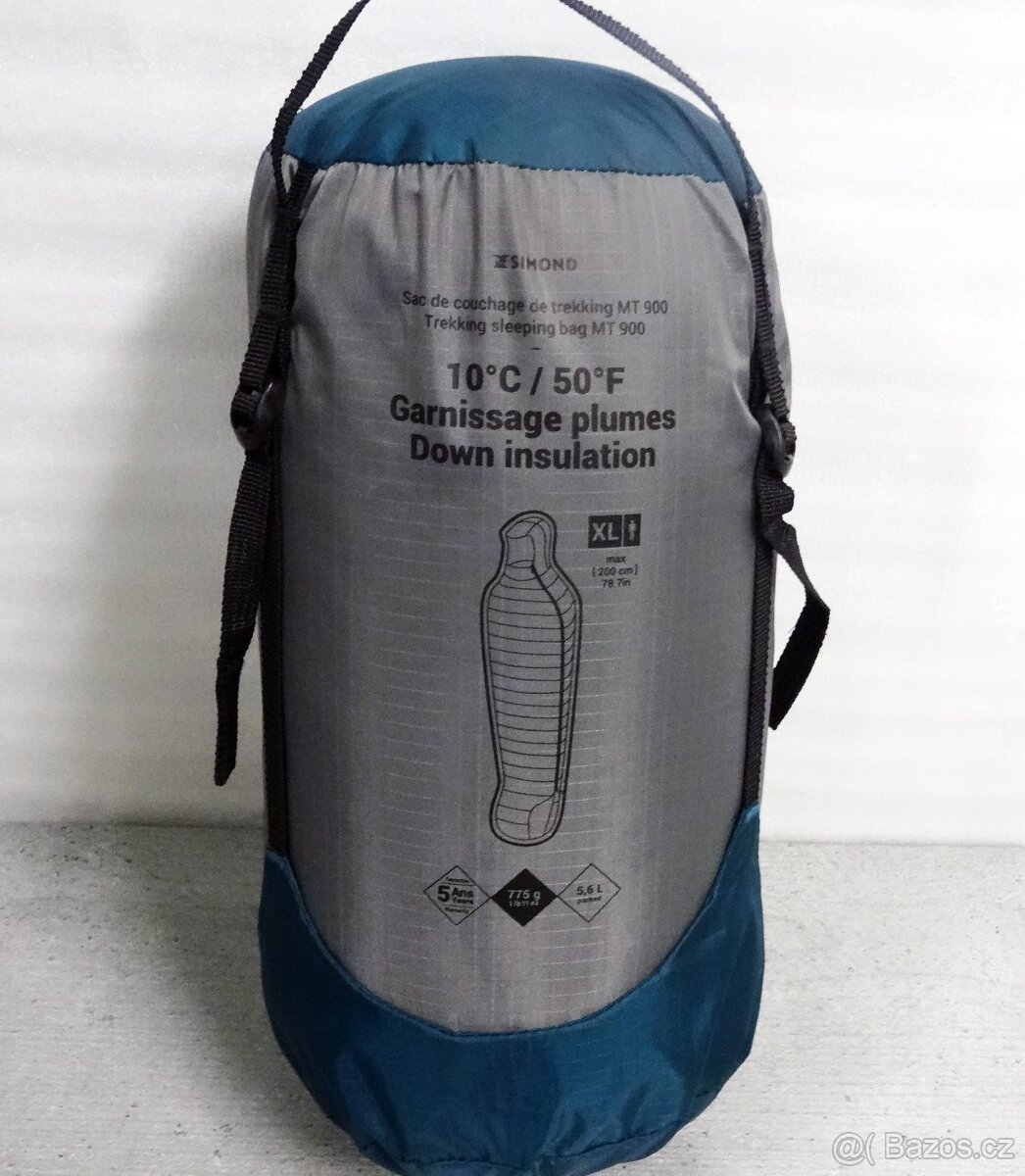 Turistický péřový spací pytel MT 900 10 °C vel. XL