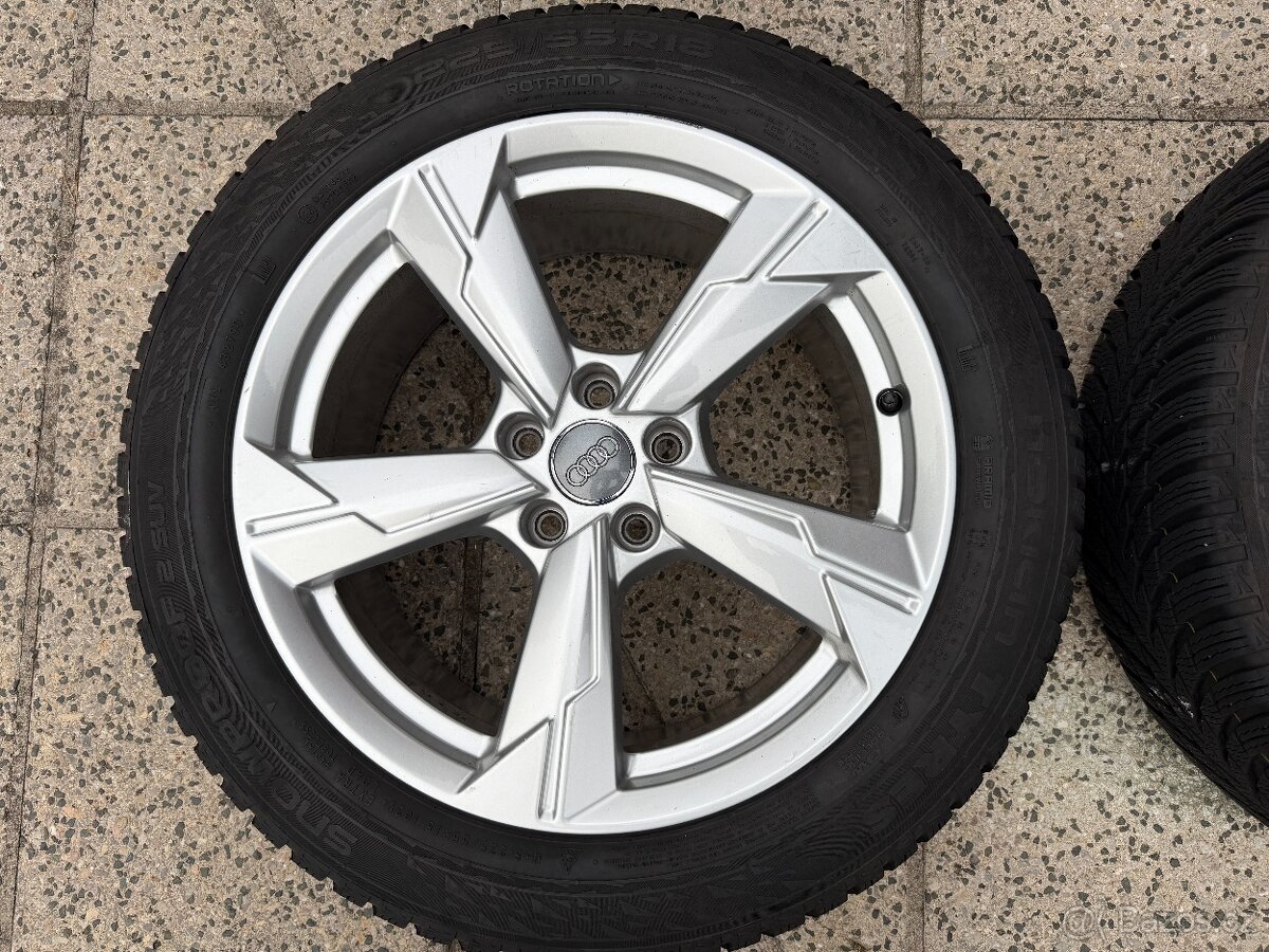 Alu kola Audi A6 5x112 18” 225/55/18 - zimní gumy z r. 2024