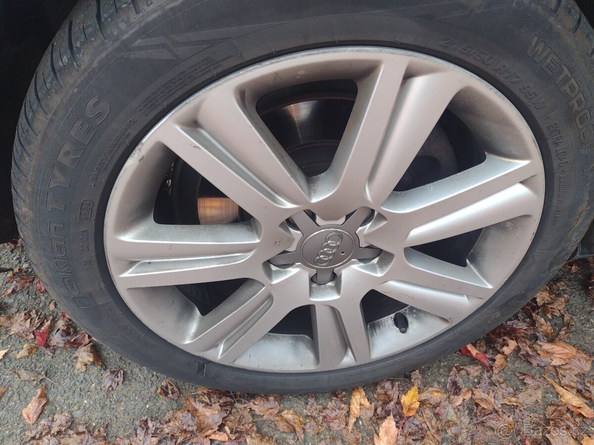 Prodám na Audi A4 b8,A5 ALU kola 17" s pneumatikami