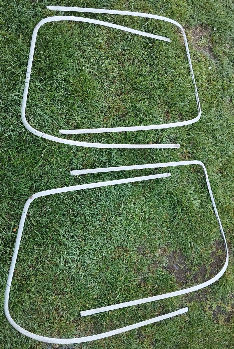 ALu lišty přední,zadní sklo Š100/110