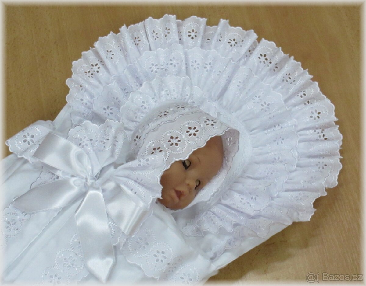 Dvou kanýrová retro zavinovačka s čepičkou- krajka č.8