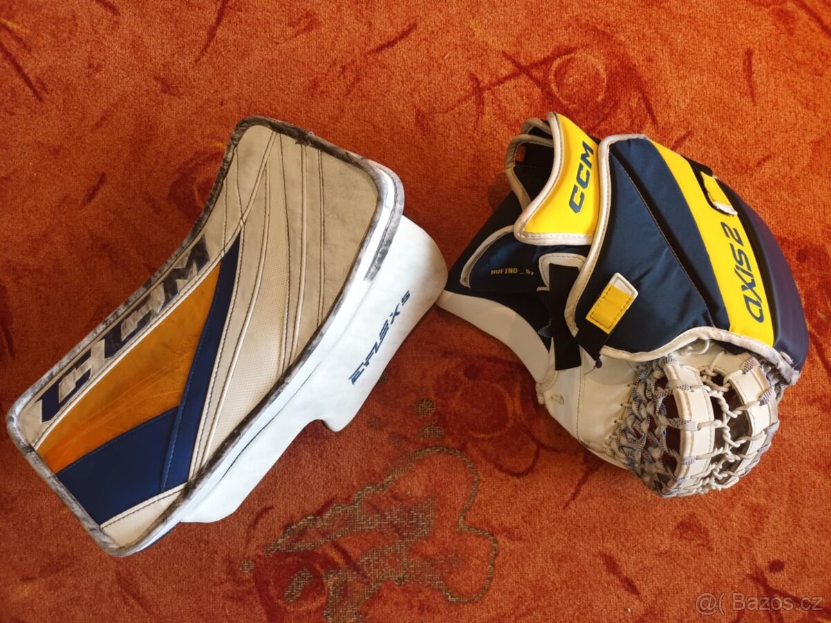Brankářská lapačka CCM AXIS 2 + vyrážečka CCM Eflex 5,custom