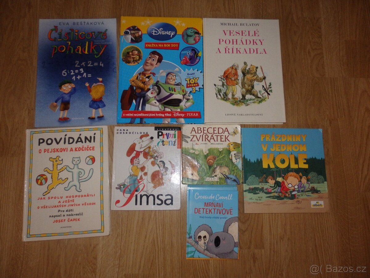 Knížky/pohádky pro děti. Cena za foto