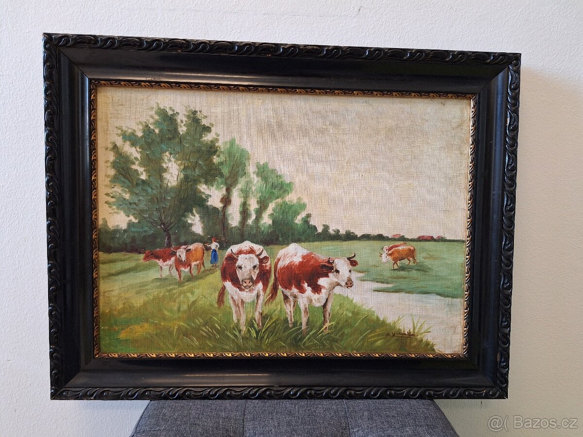 Starý obraz na plátně