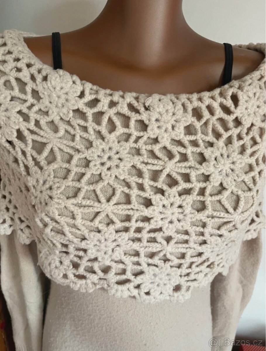 Přízové úpletové šaty M/L