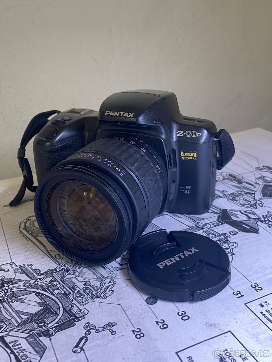 Pentax Z-50P + SMC Pentax FA 28-105mm f/4-5.6 – klasika v pe