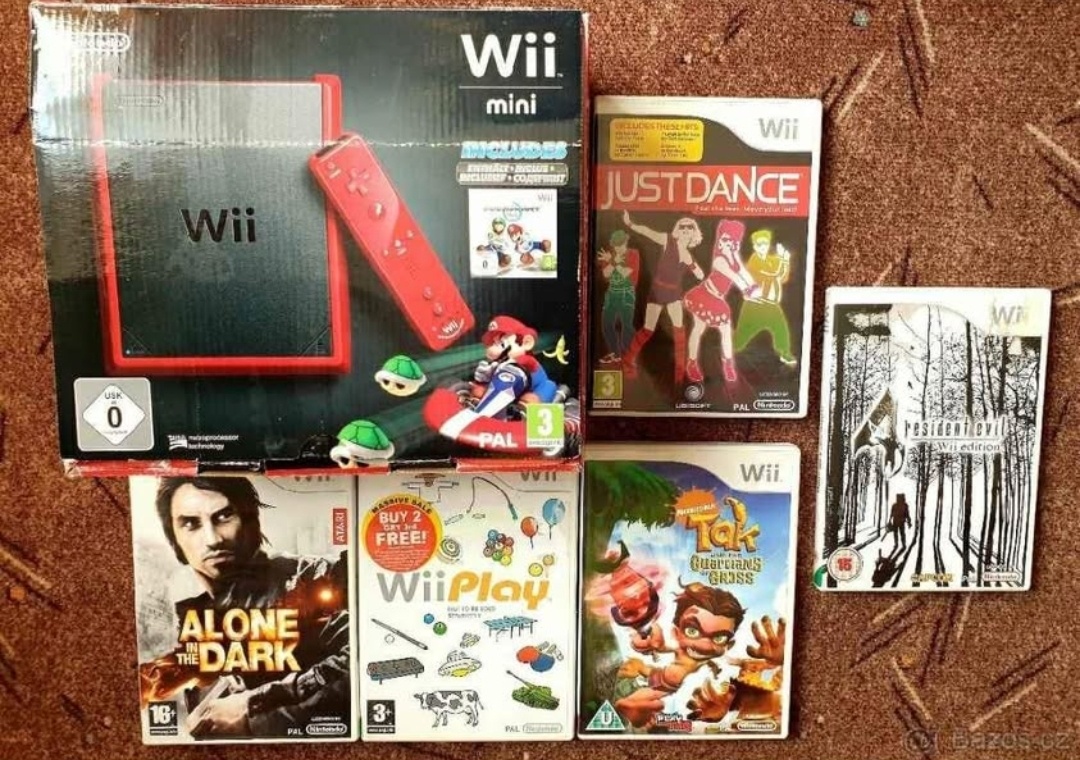 Nintendo Wii Mini Red Edition s originální krabicí