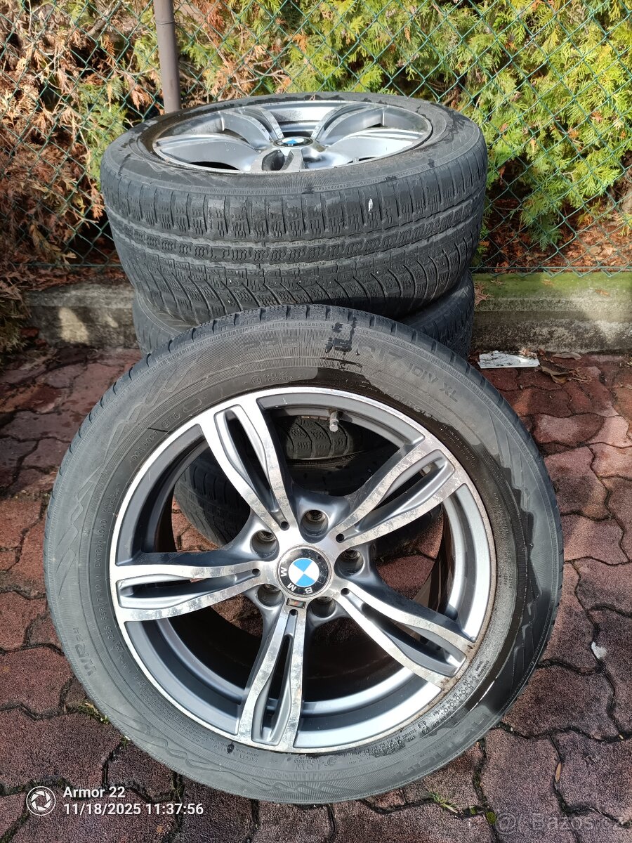 ALU kola BMW obuté na zimních pneu