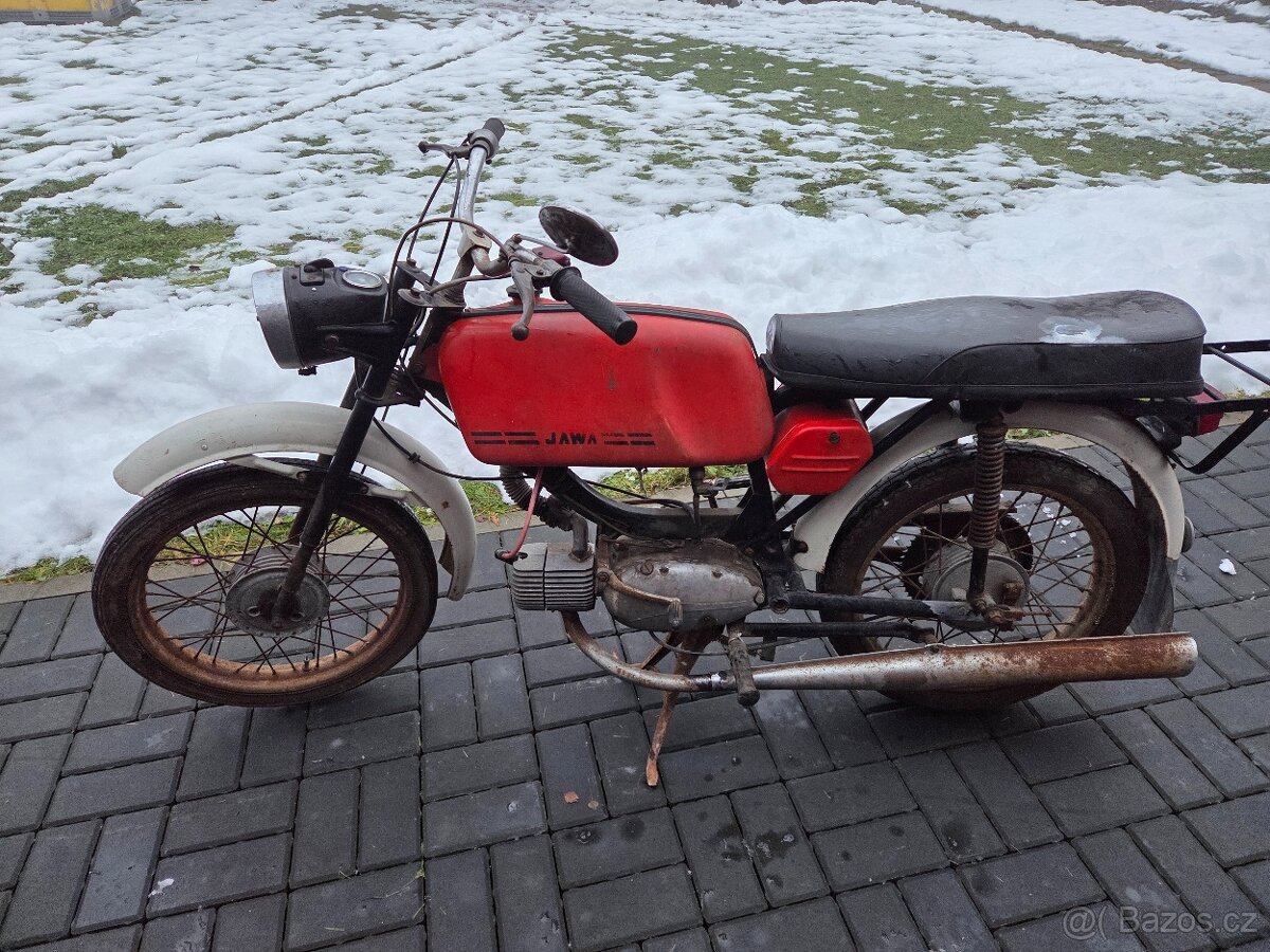 Jawa 23 Mustang bez TP, červený původní 6.