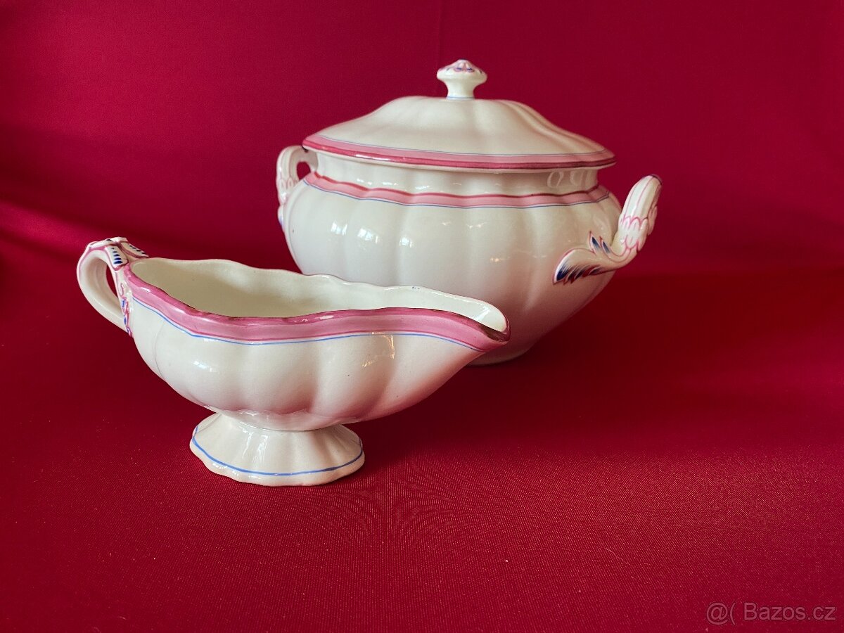 mísa stará porcelánová mísa omáčník staré nádobí porcelán