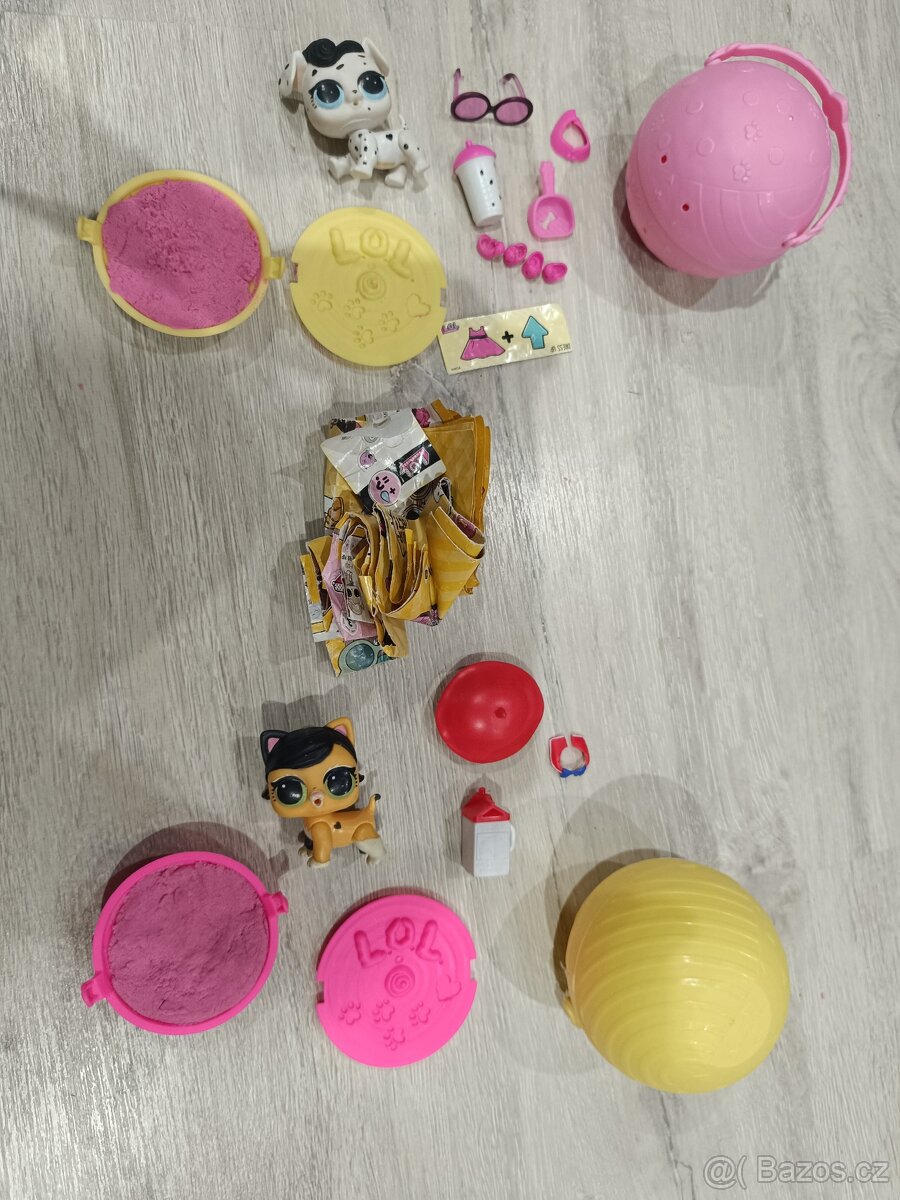 MGA LOL Surprise Pets series_růžová a žlutá koule