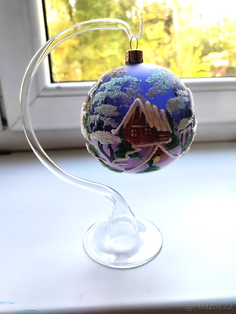 Luxusní vánoční koule se stojankem