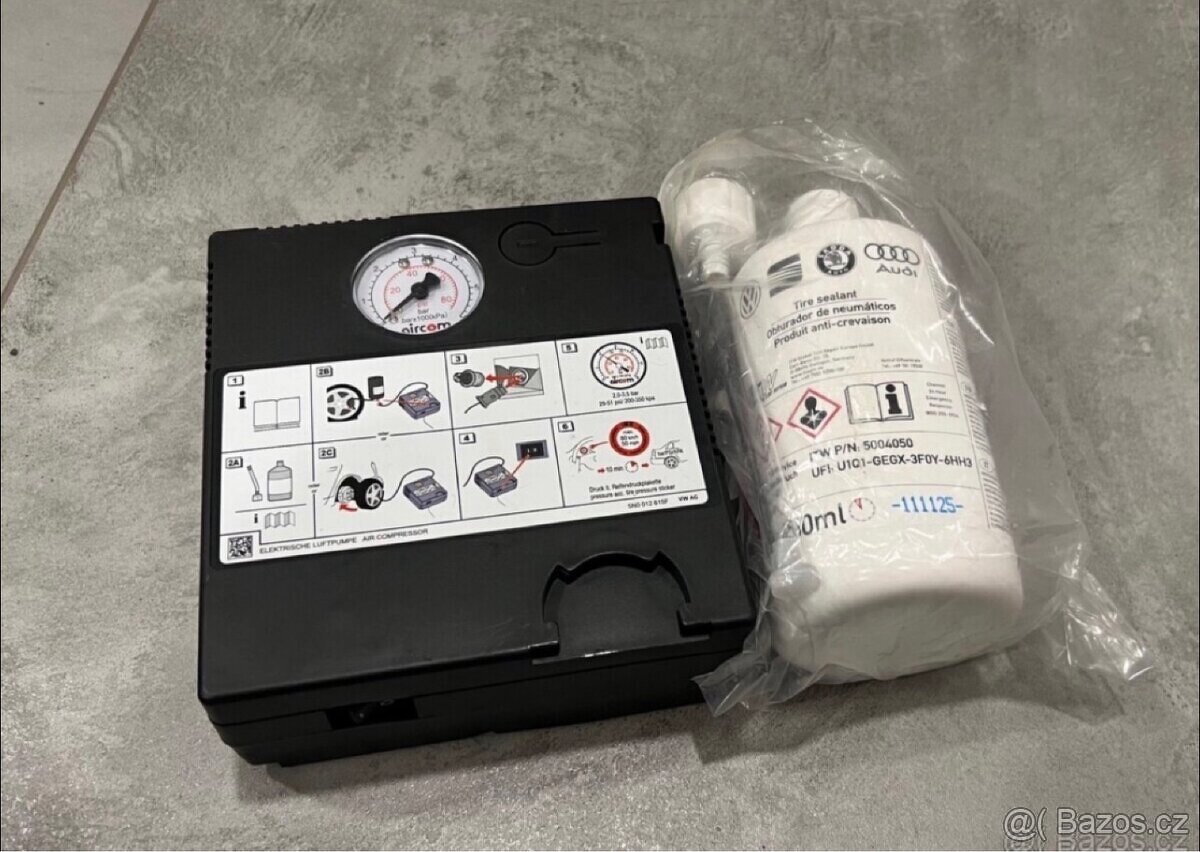 Lepicí sada s kompresorem do auta, tyre mobility kit nový