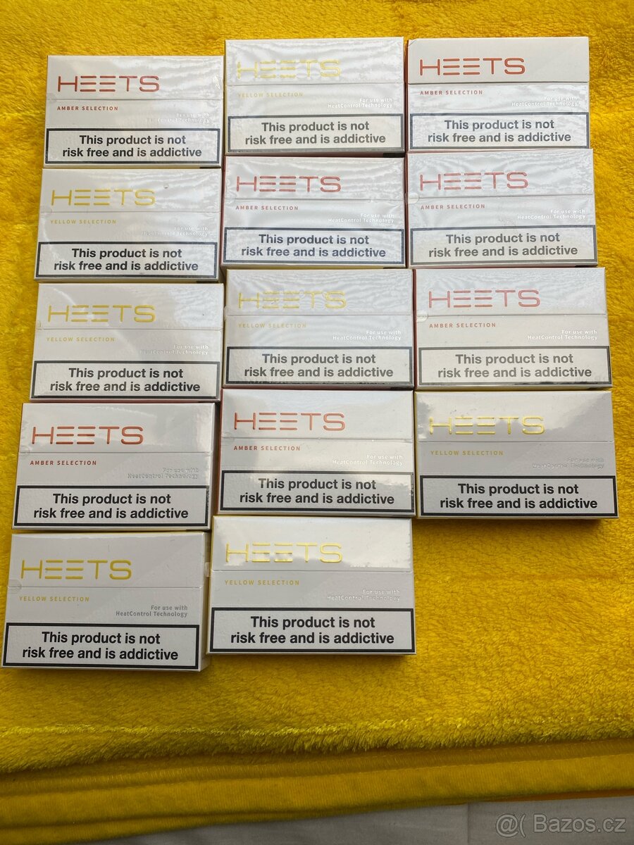 Heets 14 krabicek yellow a amber