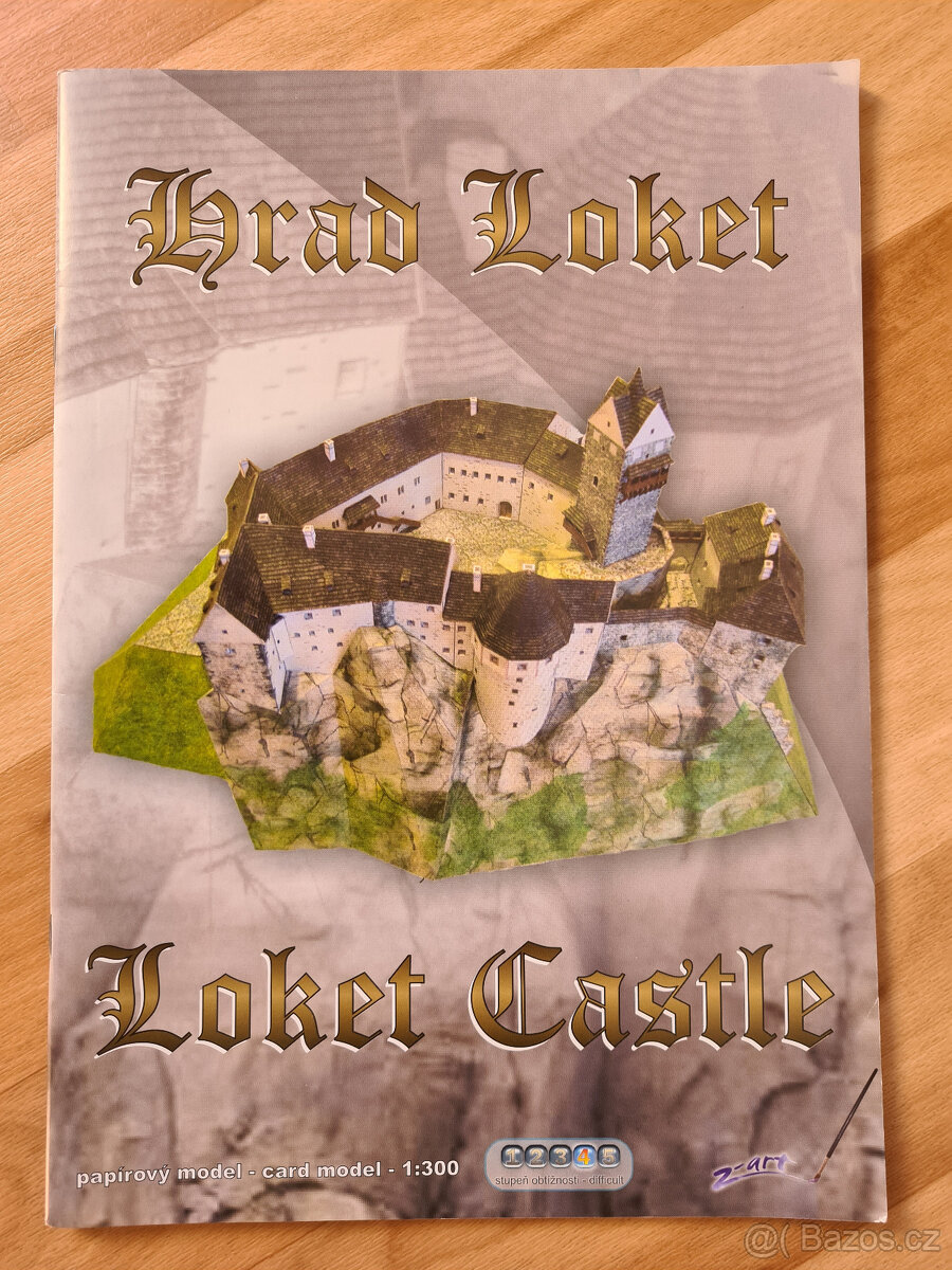 hrad Loket vystřihovánka