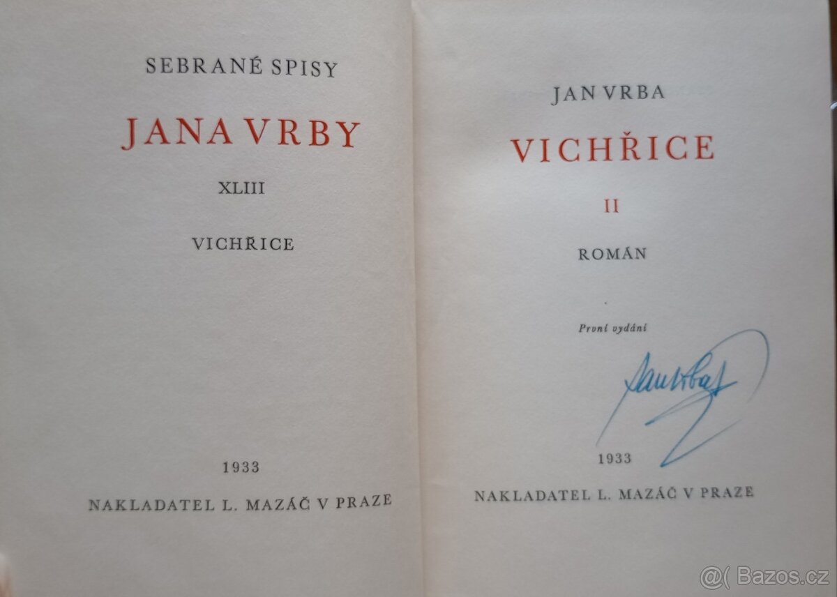 Sebrané spisy Jana Vrby - Vichřice II