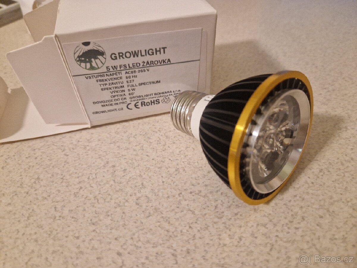 5W FS LED pěstební žárovka