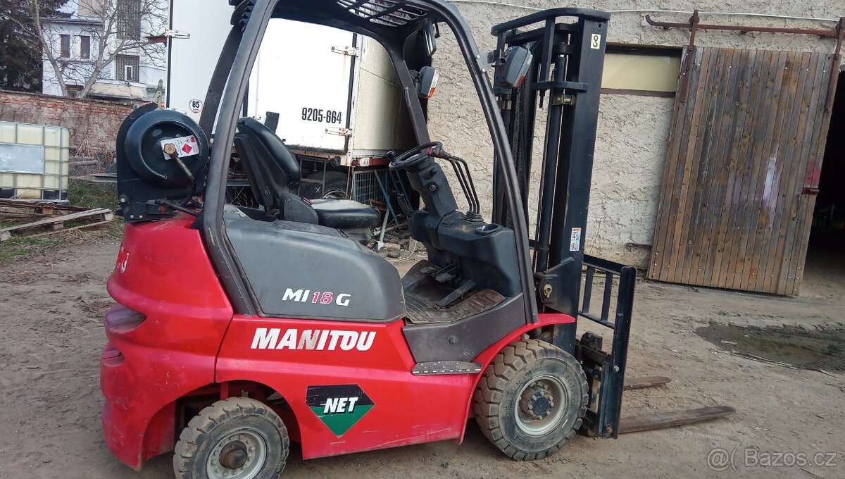 VZV manitou,mi18g,plyn,1500mth,super stav