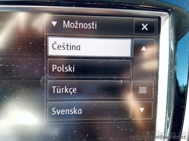Čeština Volkswagen (VW) Touareg RNS 850
