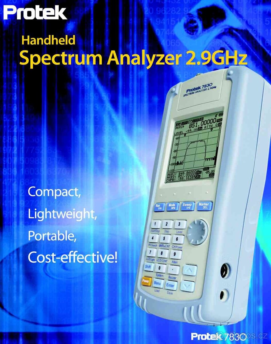 Protek 7830 spektrální analyzátor 2,9 GHz