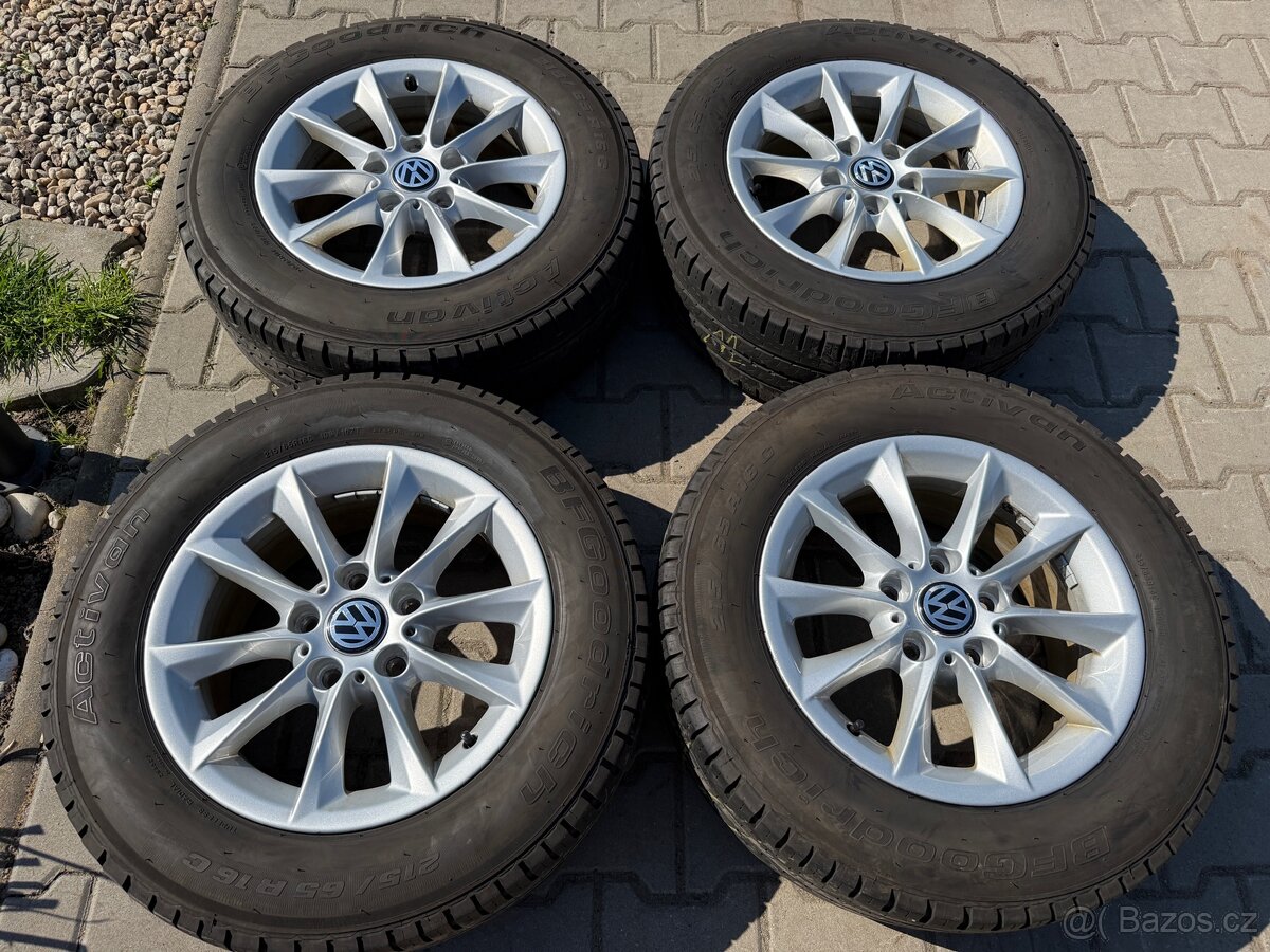 4x al kola 5x120 16 + pneu letní 215/65 R16C
