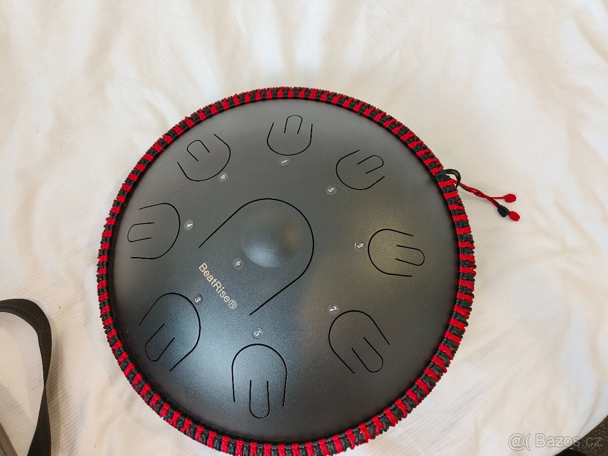 BeatRise 9 Notes 14 Inch Handpan Drum in Key D Minor (Black)