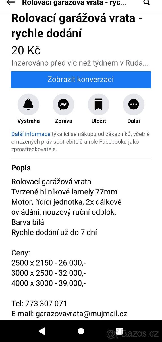 Rolovací vrata