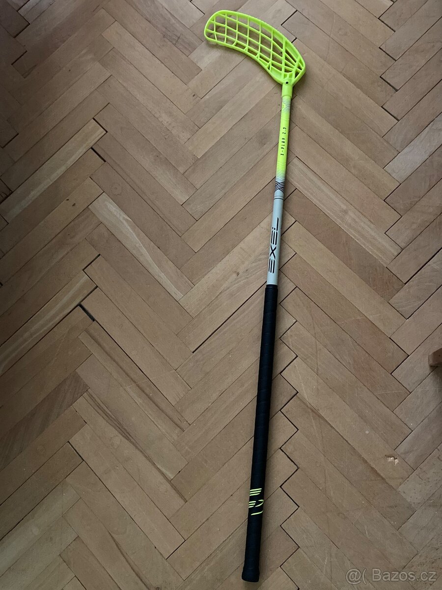 Florbalová hokejka Exel x-play neon-yellow 2.9 round sb