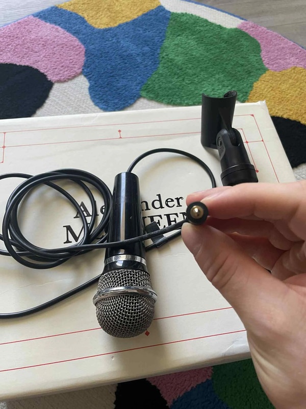 Trust drátový mikrofon se stojánkem, 3,5mm jack AUX, dlouhý