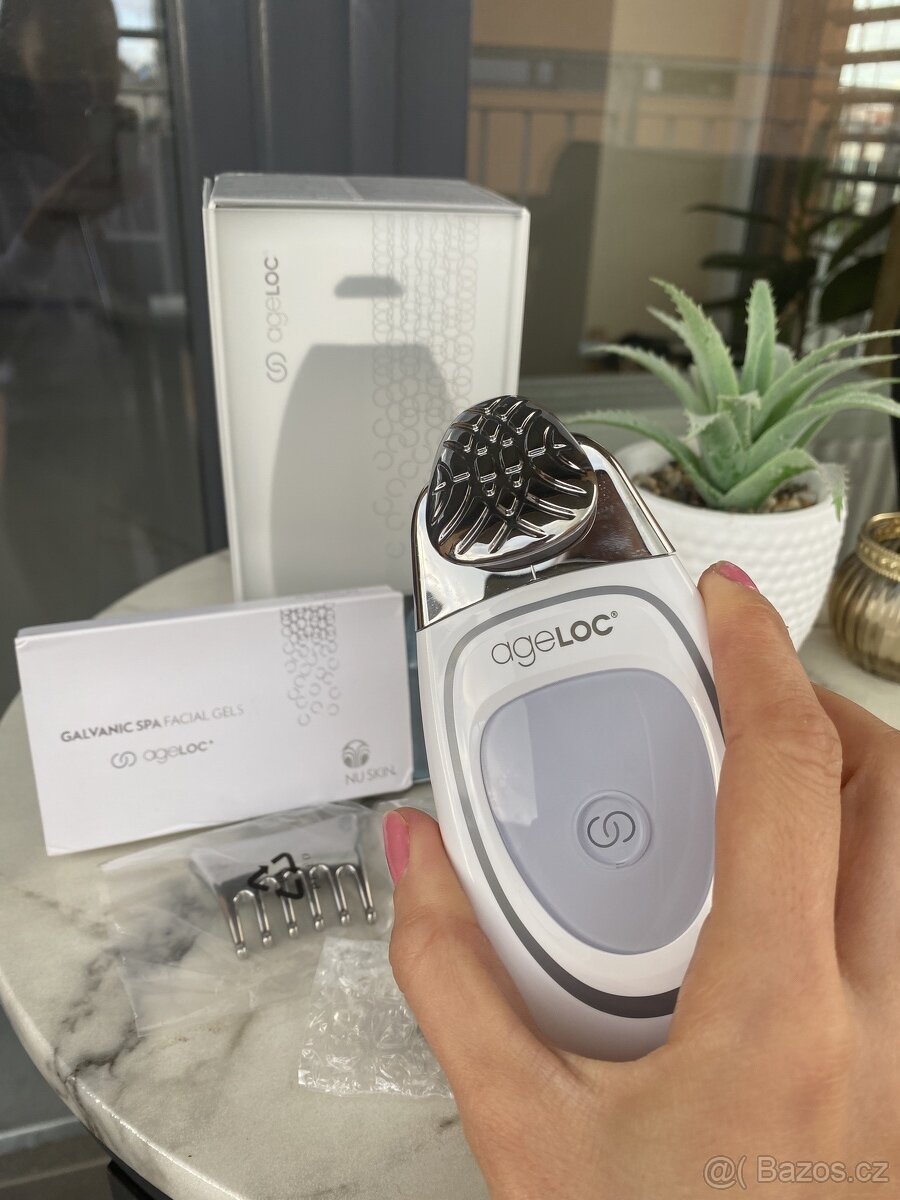 Galvanicka zehlicka na oblicej Nuskin - galvanic spa