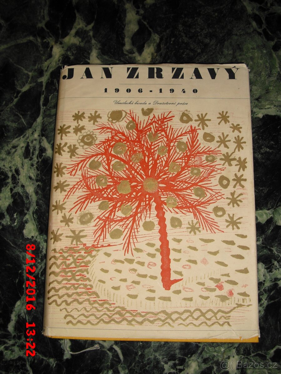 PRODÁM  KNIHU ZRZAVÝ JAN-DÍLO JANA ZRZAVÉHO-1906-1940