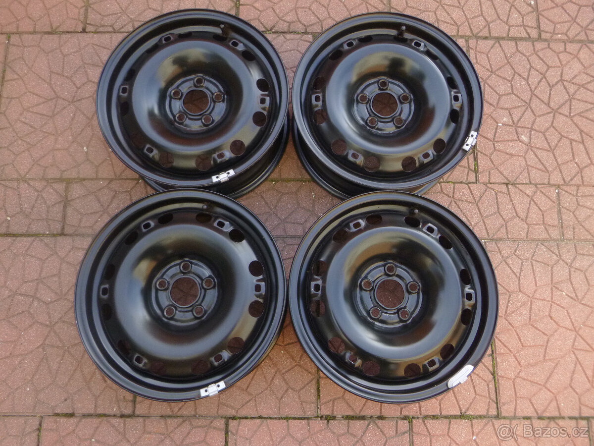 Plechové disky kola  - originál Škoda VW 5x100 6Jx15 ET38