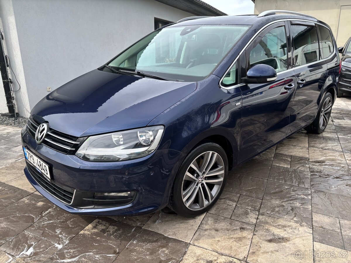 Volkswagen Sharan 2.0 tdi 130 kw ,7 mist.Tažné zařízení