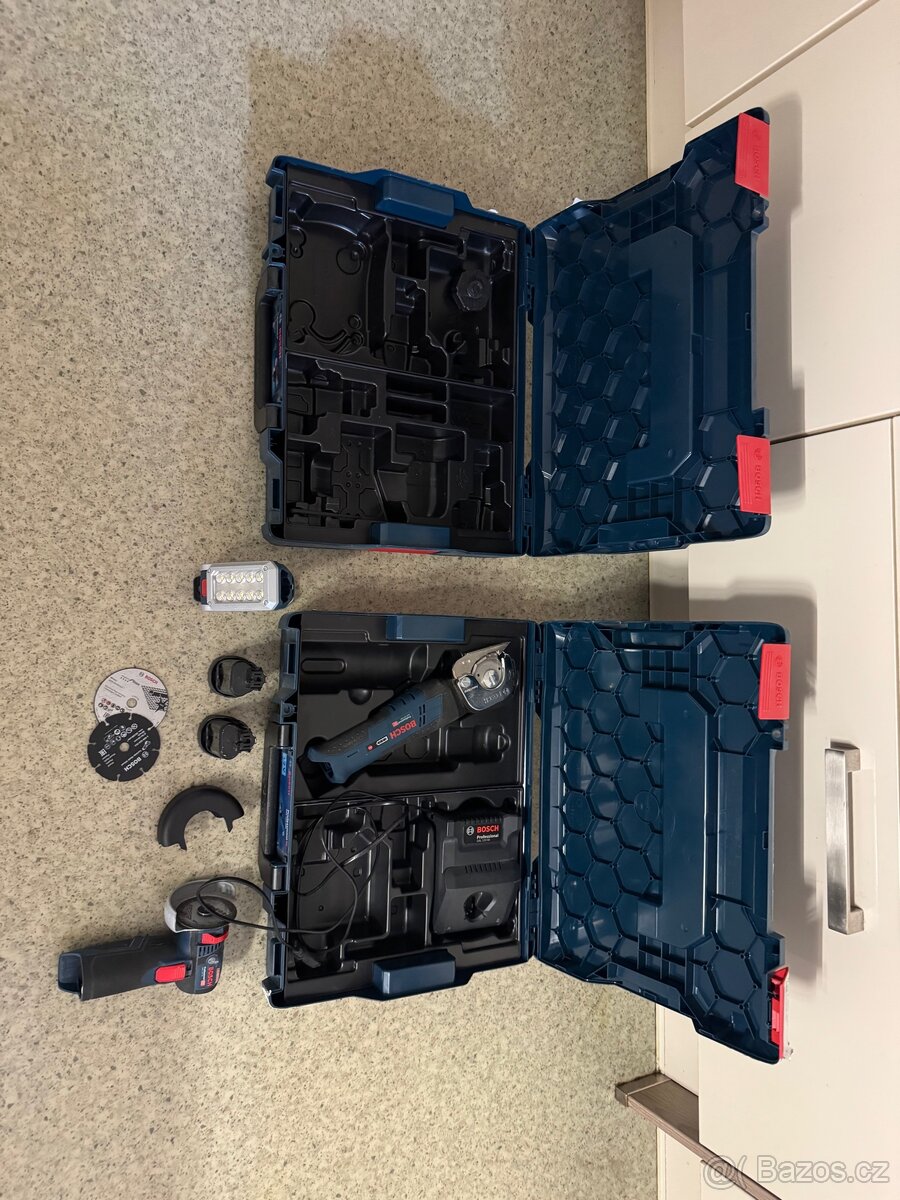 Bosch GWS 12V-76 + GUS 12V-300 + GLI 12V-330