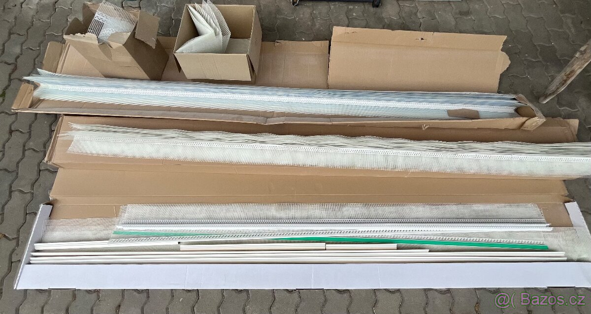 Lišty na zateplení fasády