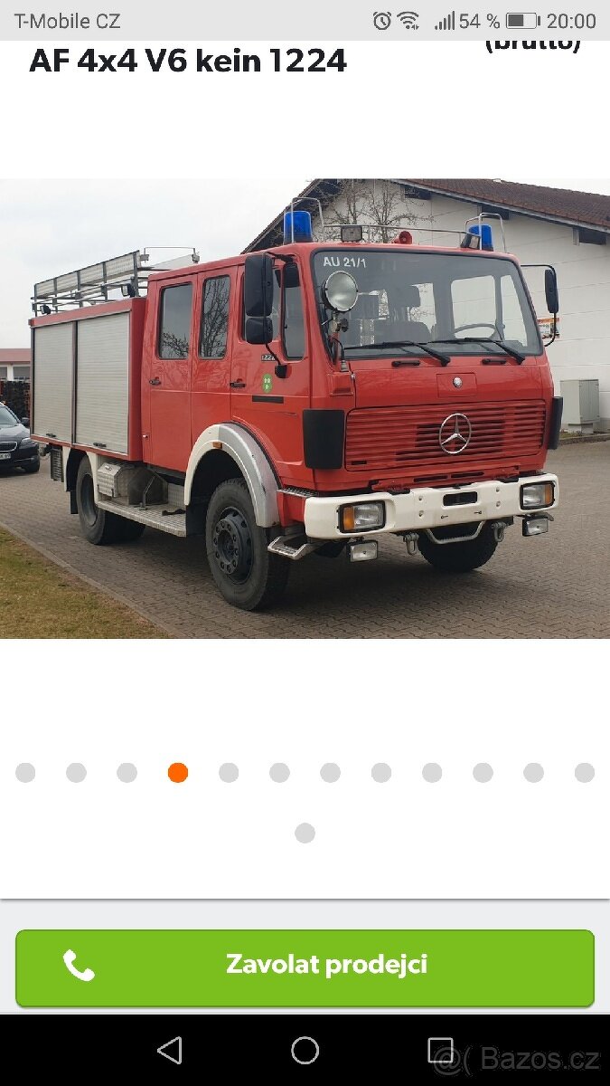 Hledací světlomet Mercedes 1224