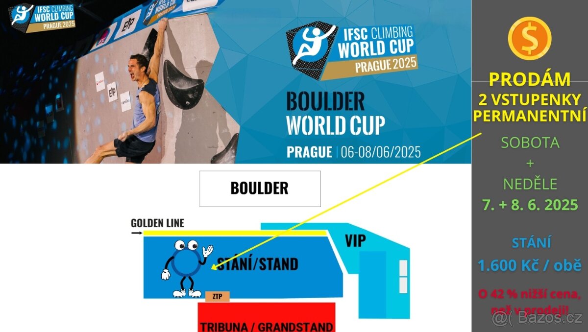IFSC CLIMBING WORLD CUP PRAGUE 2025 (SP v boulder)
