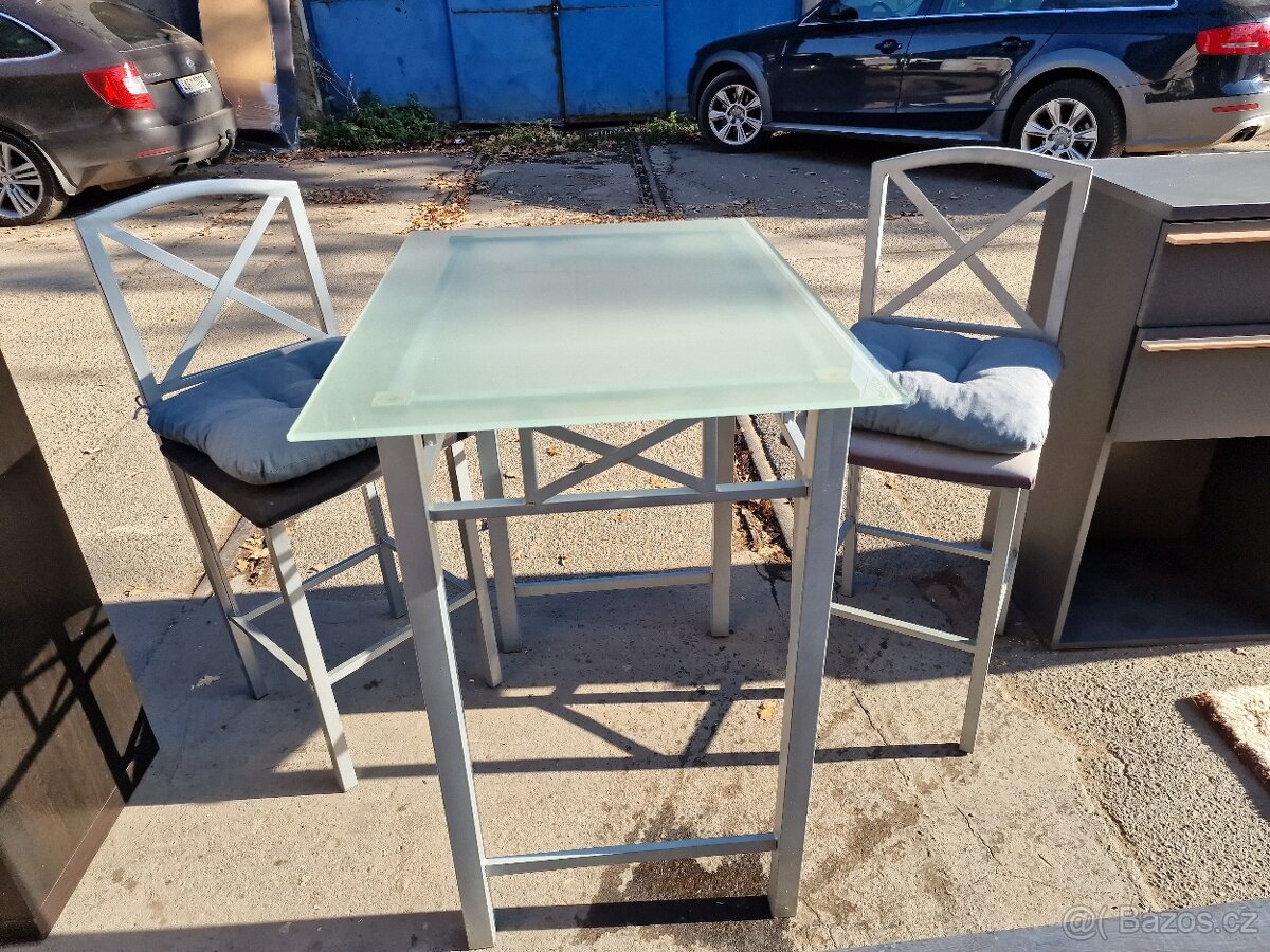 Jídelní Bar Set Komplet 60x80 výška 90 cm